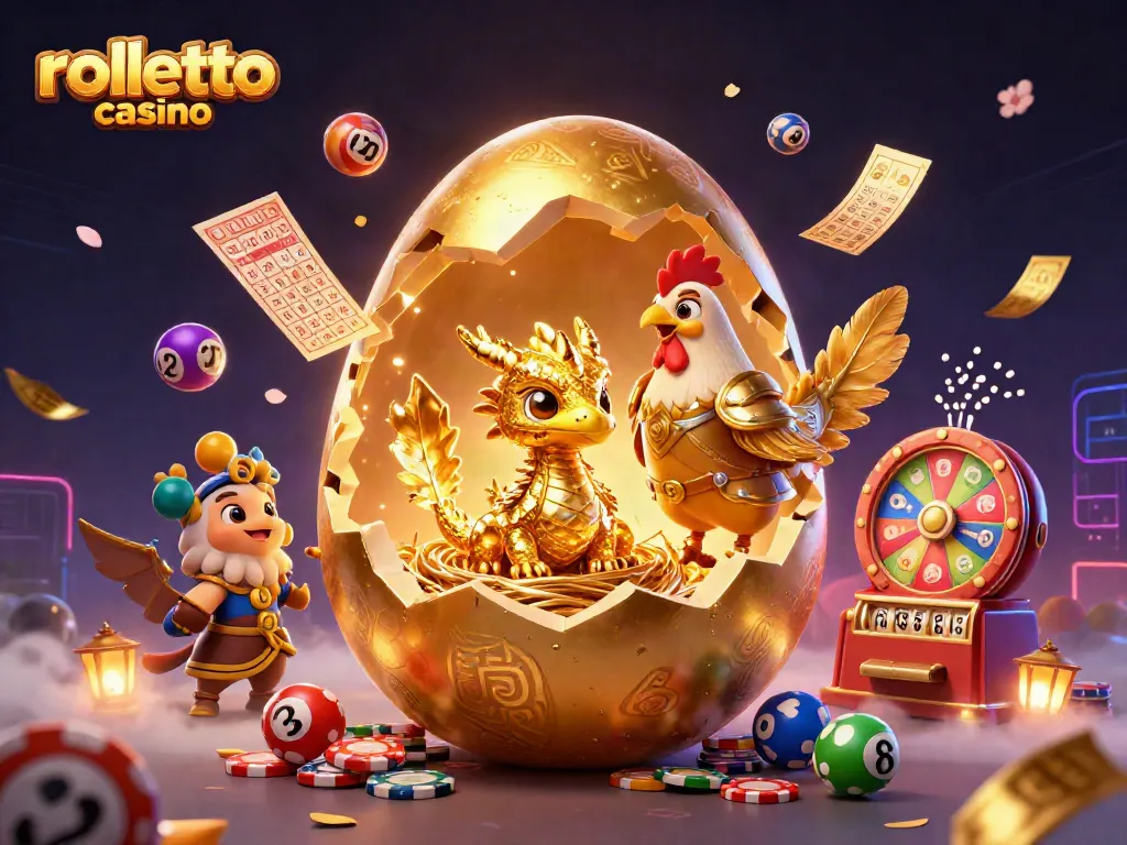 Experience the excitement of rolletto casino with vibrant games and a golden dragon theme.