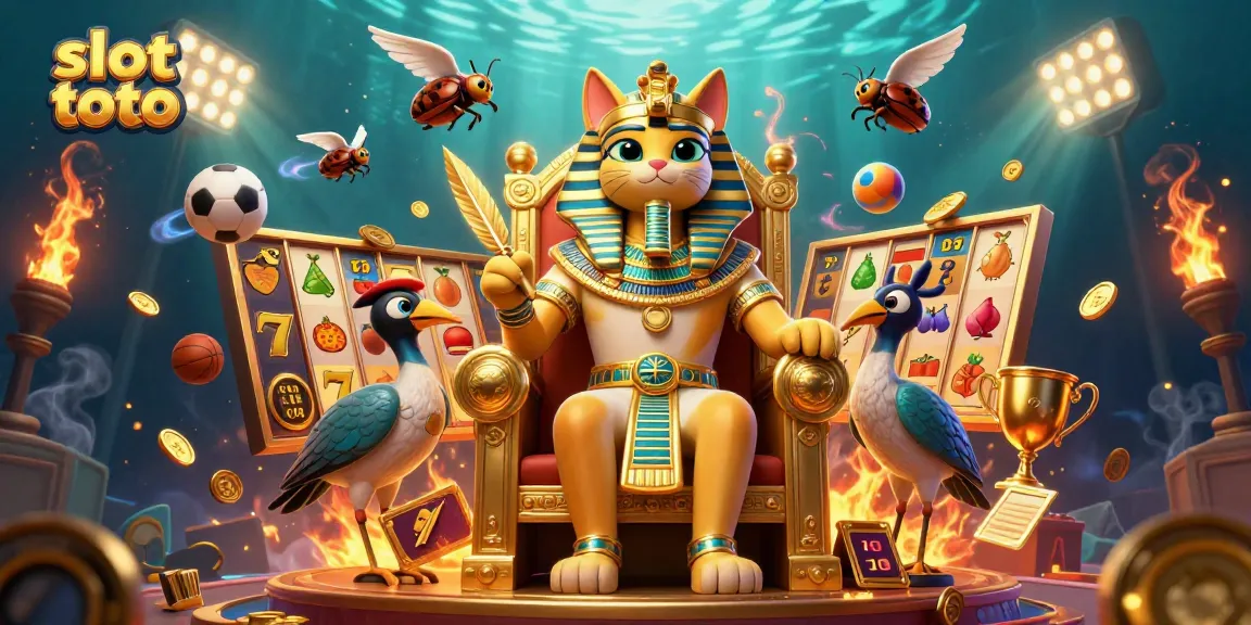 Engage with slot toto reels and golden symbols in this captivating 3D casino illustration.